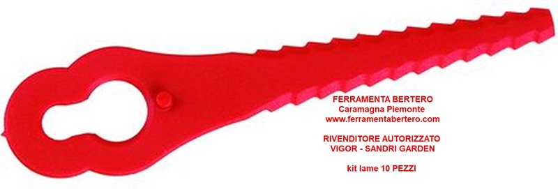 RICAMBIO TAGLIABORDI VIGOR VTB-20 LAME 10 PEZZI 