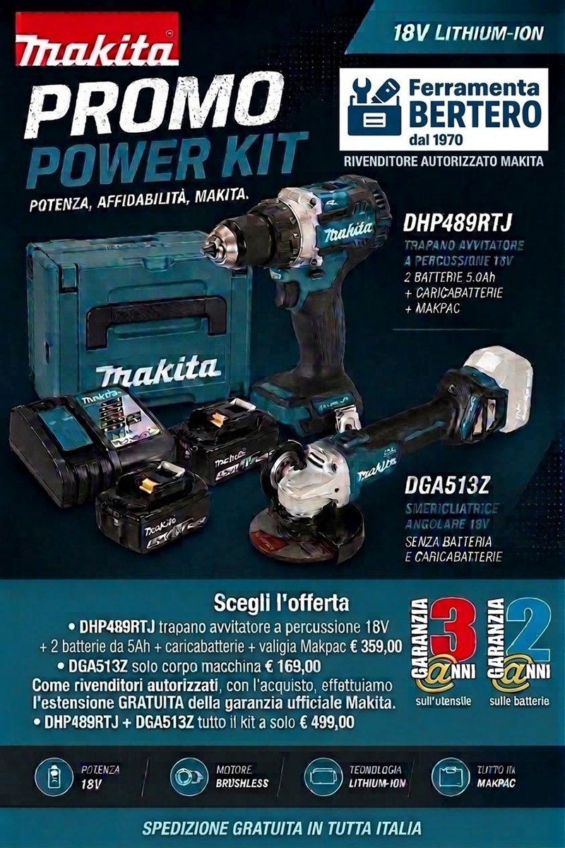 promo POWER KIT MAKITA DGA513Z DHPRTJ